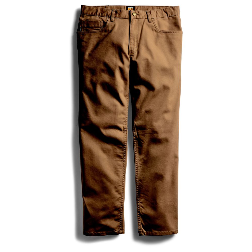 Pantalones Timberland Hombre Pro® 8 Series Flex Lona Work Marrones - Chile PVW-907125